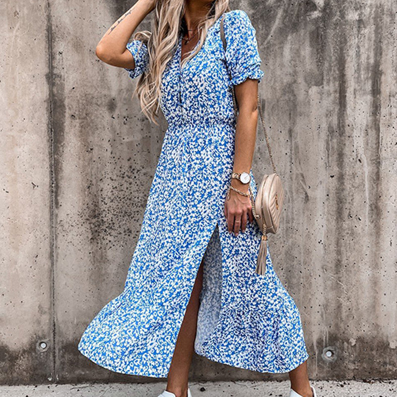 Elegant Long Dress V Neck - Body Central Store