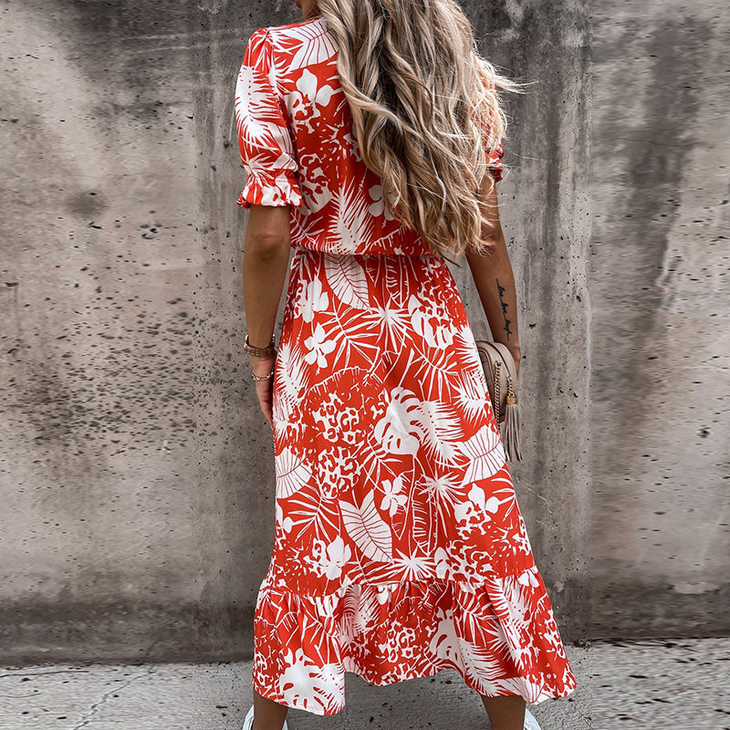 Elegant Long Dress V Neck - Body Central Store