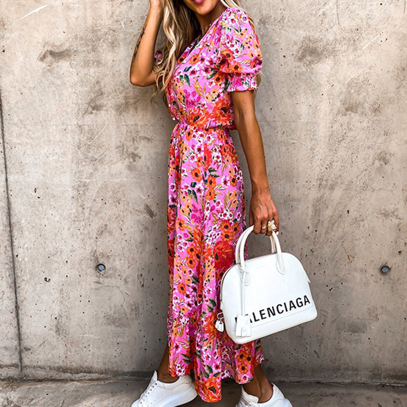 Elegant Long Dress V Neck - Body Central Store