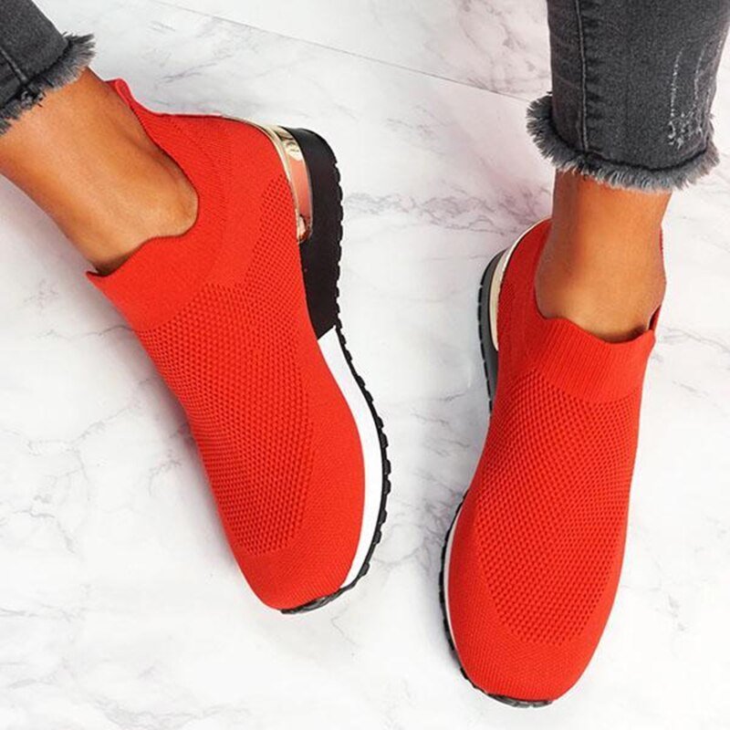 Pull - on Knitted Vulcanized Shoes - Body Central