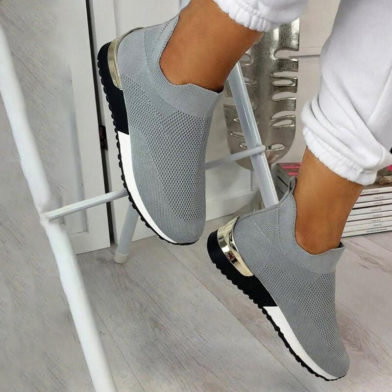 Pull - on Knitted Vulcanized Shoes - Body Central