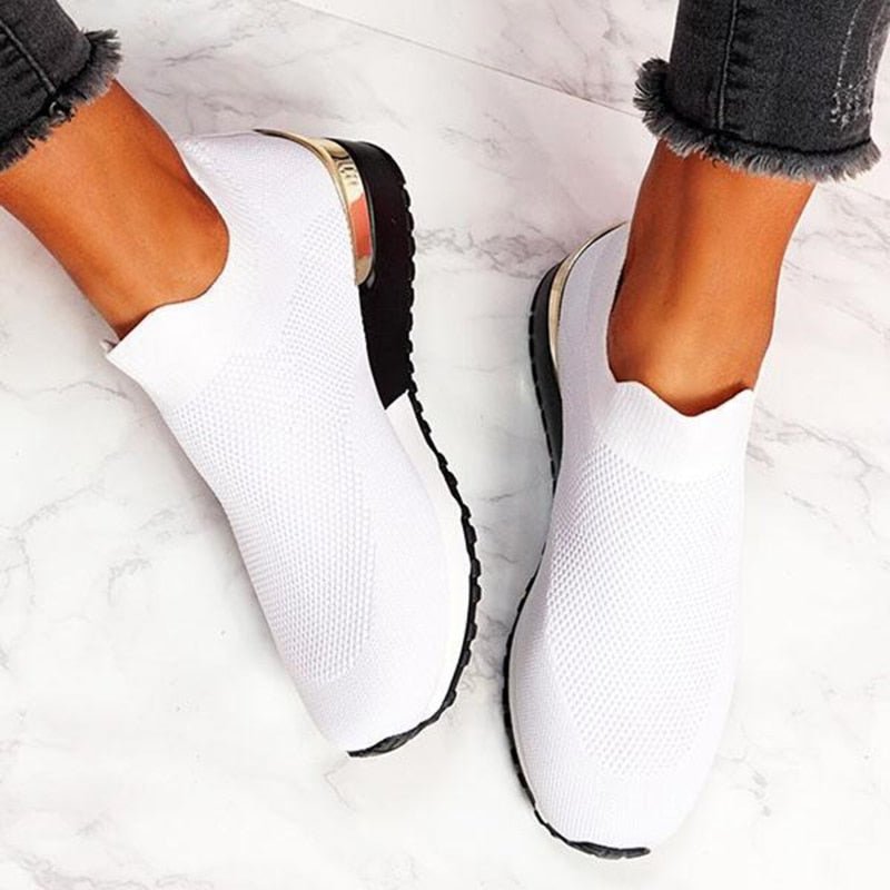 Pull - on Knitted Vulcanized Shoes - Body Central