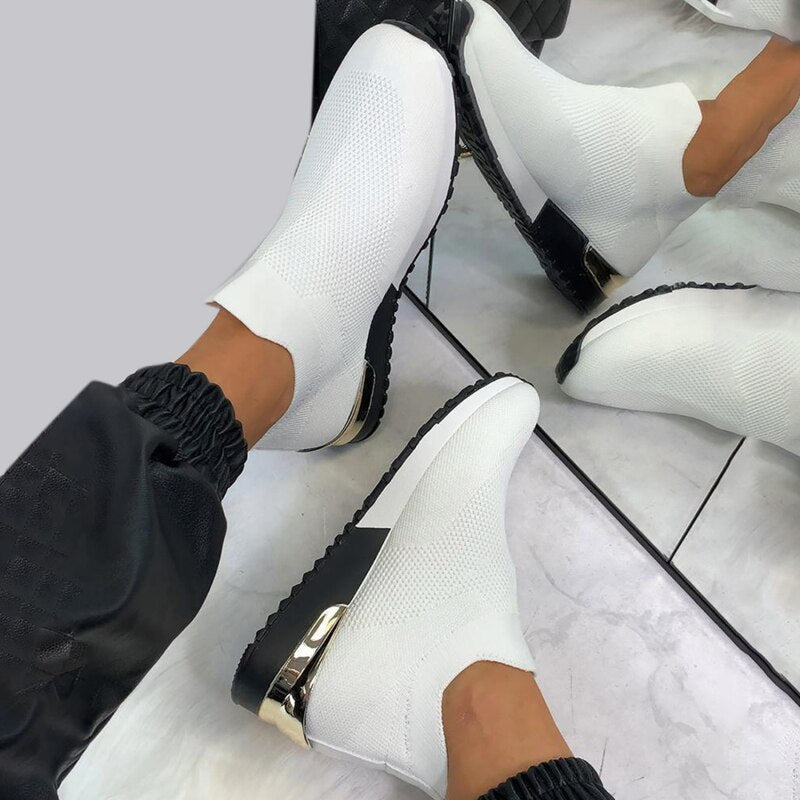 Pull - on Knitted Vulcanized Shoes - Body Central