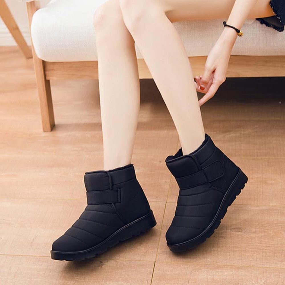 Snow Soft Waterproof Slip On Platform Ankle Boots - Body Central