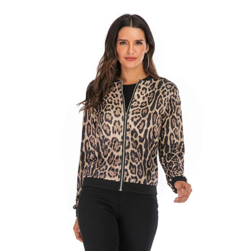 Retro Floral Printed Coat Female Long Sleeve Outwear Clothes Short Bomber Jacket - Body Central Store