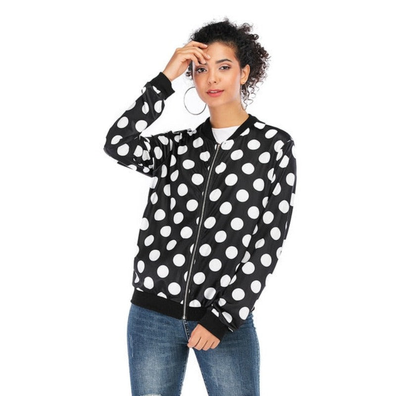 Retro Floral Printed Coat Female Long Sleeve Outwear Clothes Short Bomber Jacket - Body Central Store