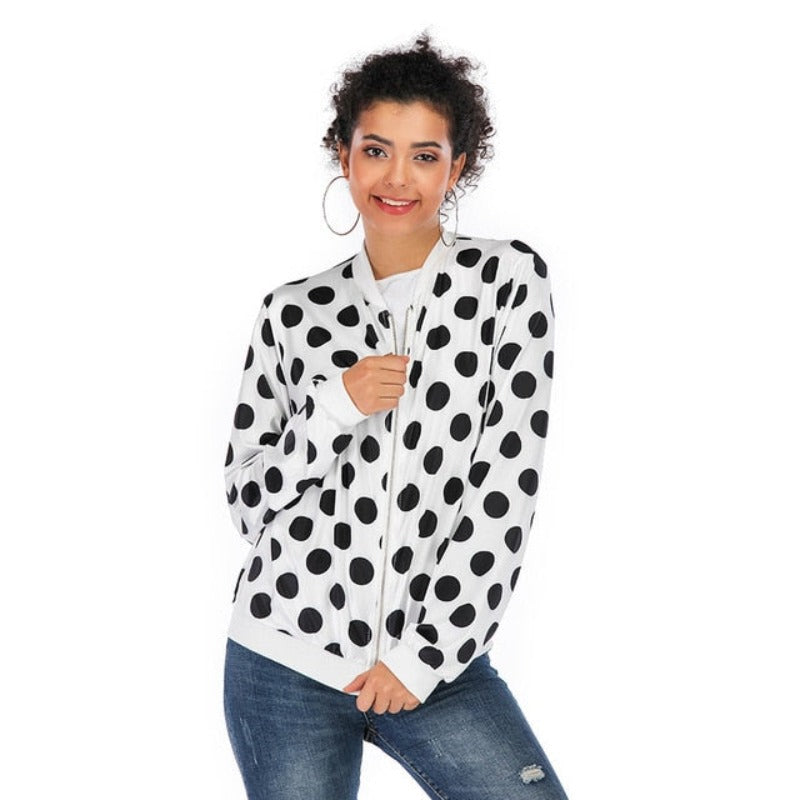 Retro Floral Printed Coat Female Long Sleeve Outwear Clothes Short Bomber Jacket - Body Central Store