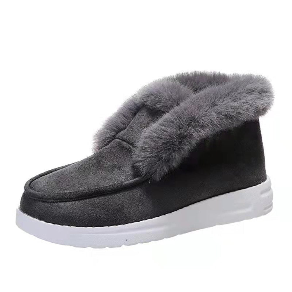 Warm Plush Fur Snow Ankle Boots - Body Central