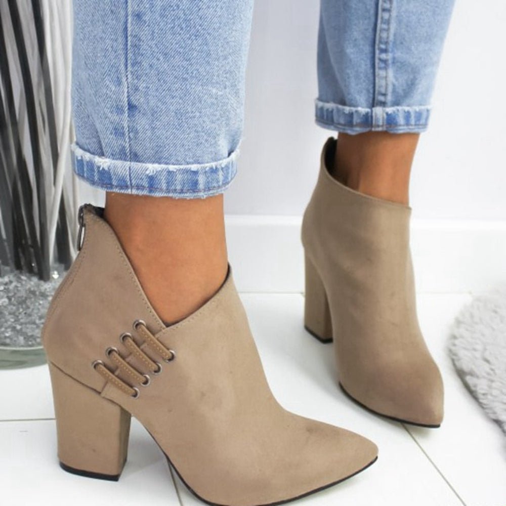 Women Short High Heels Ankle Boots - Body Central